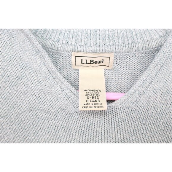 LL Bean Mint Green Cotton Blend Pullover Sweater Size S - Picture 7 of 9
